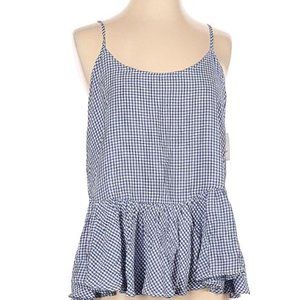 SOLD ELSEWHERE Old Navy Blue Checkered Flowy Top - Size Small